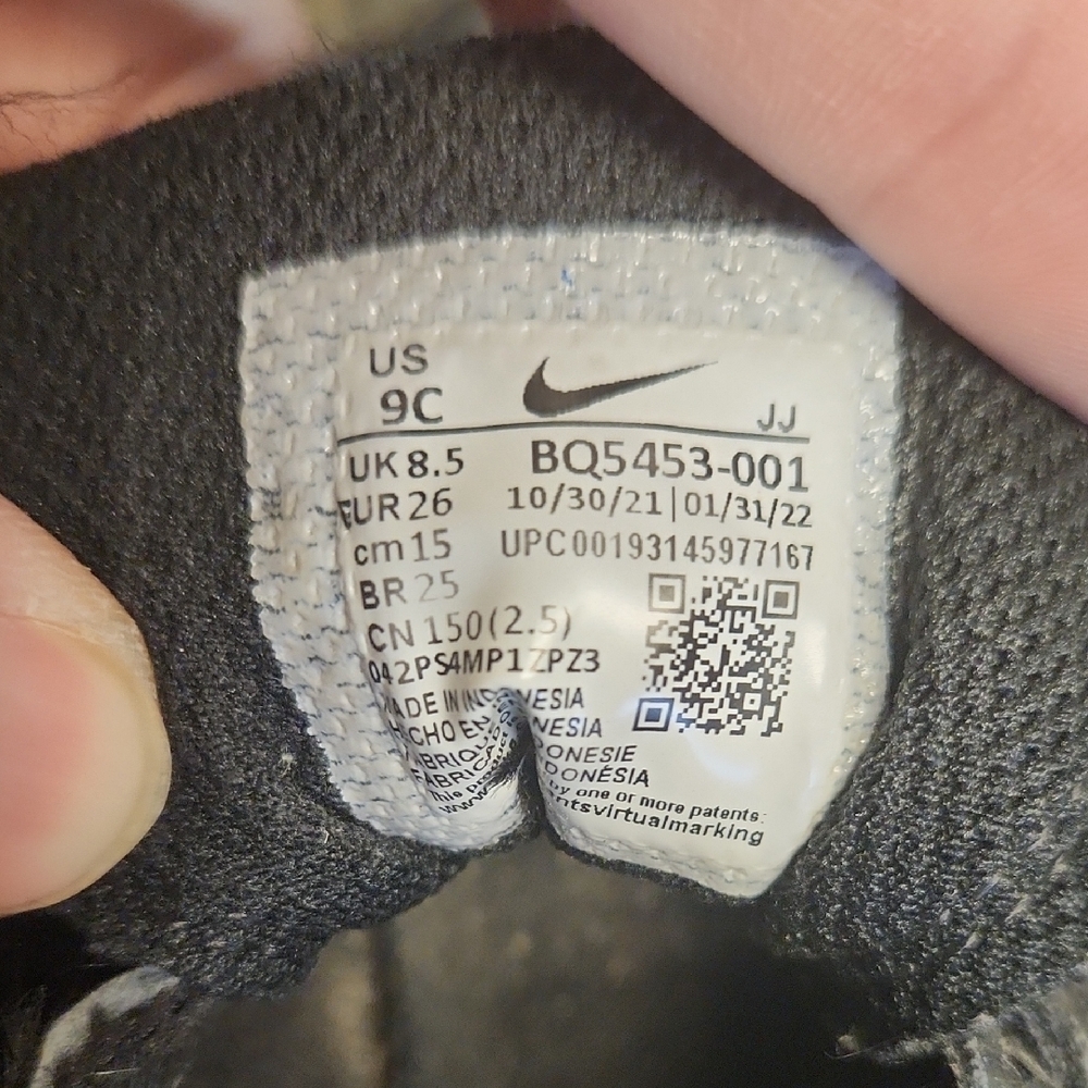Nike Court Borough 9C Kids Sneakers Easy-On Air Force 1 Boys - Picture 4 of 6